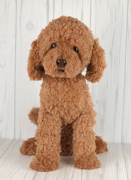 Red Poodle Crochet Pattern: Amigurumi Dog Puppy (PDF Pattern)